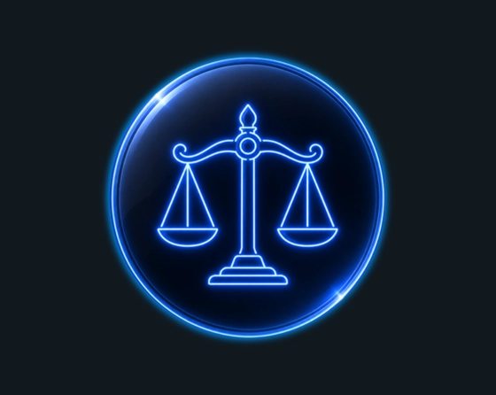 Law firm icon illustrating a workflow automation software example for document approvals and case tracking
