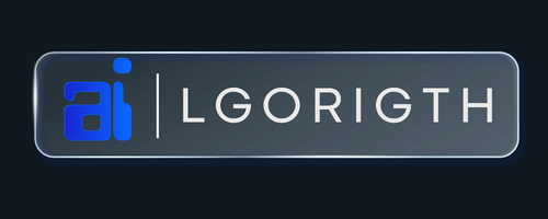 Ailgorith company logo displayed above inspirational quote on the About Us page