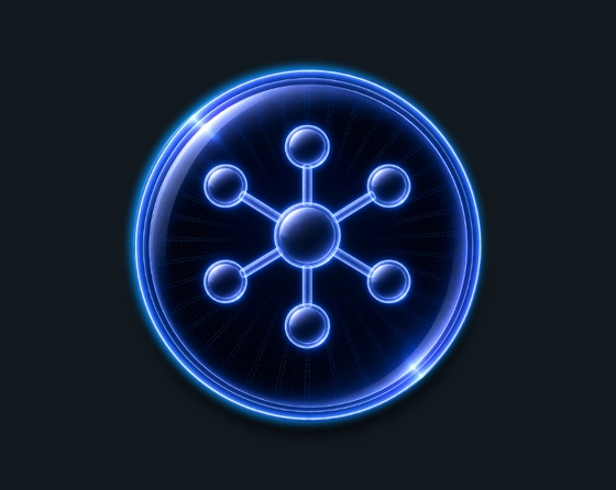 Tech startup icon representing AI-powered workflow automation, collaboration and business process optimization