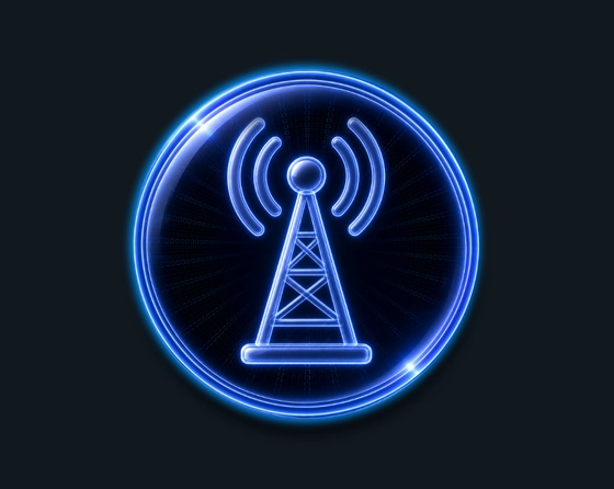 Telecom provider icon representing AI automation for network operations, customer support and billing workflows